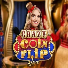 Crazy Coin Flip by Evolution, showcased at spinmachoo.com – game logo