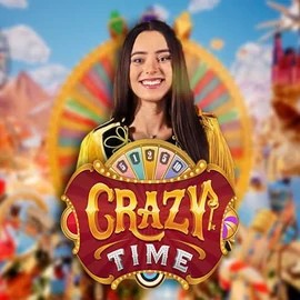 Crazy Time game by Evolution – logo hosted on Spinmacho Casino