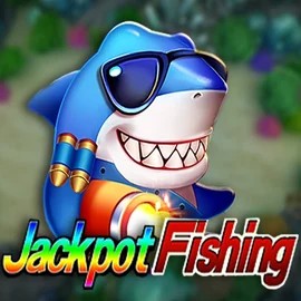 Jackpot Fishing online game logo by TaDa Gaming on spinmachoo.com
