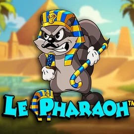 Le Pharaoh slot logo by Hacksaw Gaming at Spinmacho Casino