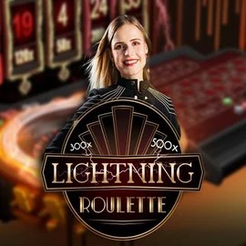 Live Casino logo of Lightning Roulette from Evolution at Spinmacho Casino