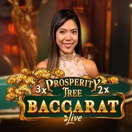 Prosperity Tree Baccarat online game logo by Evolution on spinmachoo.com